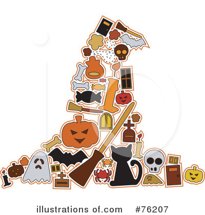 Royalty-Free (RF) Halloween Clipart Illustration by BNP Design Studio - Stock Sample #76207