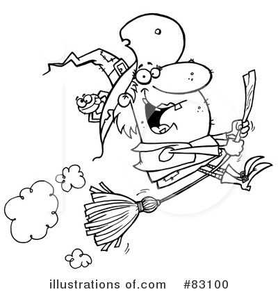 Witch Clipart #83100 by Hit Toon