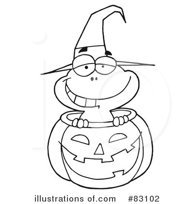 Royalty-Free (RF) Halloween Clipart Illustration by Hit Toon - Stock Sample #83102