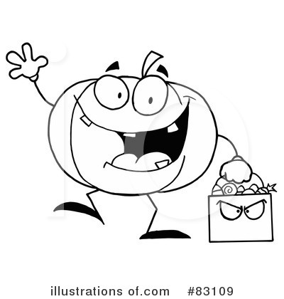 Royalty-Free (RF) Halloween Clipart Illustration by Hit Toon - Stock Sample #83109