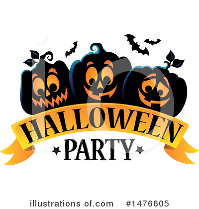 Royalty-Free (RF) Halloween Party Clipart Illustration by visekart - Stock Sample #1476605