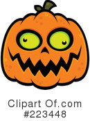Halloween Pumpkin Clipart #223448 by John Schwegel