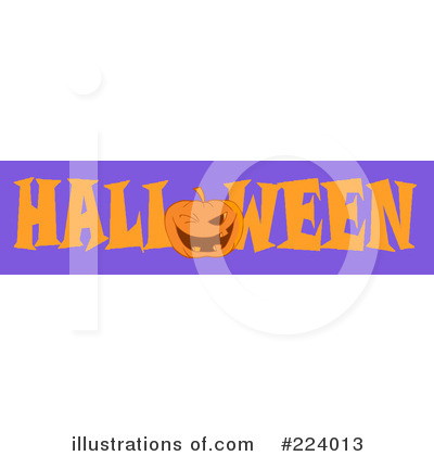 Royalty-Free (RF) Halloween Pumpkin Clipart Illustration by Hit Toon - Stock Sample #224013