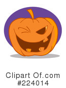 Halloween Pumpkin Clipart #224014 by Hit Toon