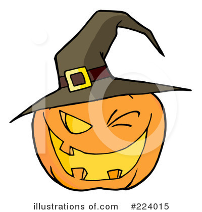 Royalty-Free (RF) Halloween Pumpkin Clipart Illustration by Hit Toon - Stock Sample #224015