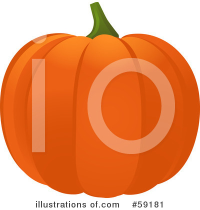 Royalty-Free (RF) Halloween Pumpkin Clipart Illustration by elaineitalia - Stock Sample #59181