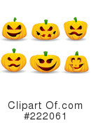 Halloween Pumpkins Clipart #222061 by KJ Pargeter
