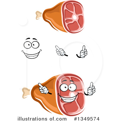 Royalty-Free (RF) Ham Clipart Illustration by Vector Tradition SM - Stock Sample #1349574