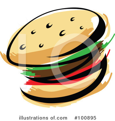 Hamburger Clipart #100895 by cidepix