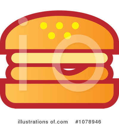 Royalty-Free (RF) Hamburger Clipart Illustration by Lal Perera - Stock Sample #1078946