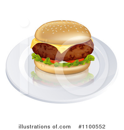 Royalty-Free (RF) Hamburger Clipart Illustration by AtStockIllustration - Stock Sample #1100552