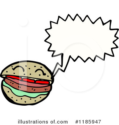 Royalty-Free (RF) Hamburger Clipart Illustration by lineartestpilot - Stock Sample #1185947