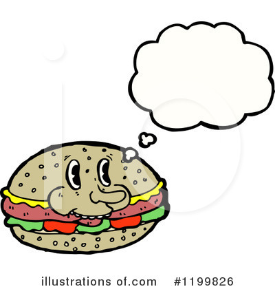 Royalty-Free (RF) Hamburger Clipart Illustration by lineartestpilot - Stock Sample #1199826
