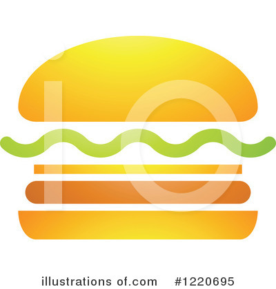Royalty-Free (RF) Hamburger Clipart Illustration by cidepix - Stock Sample #1220695