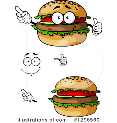 Royalty-Free (RF) Hamburger Clipart Illustration by Vector Tradition SM - Stock Sample #1296560