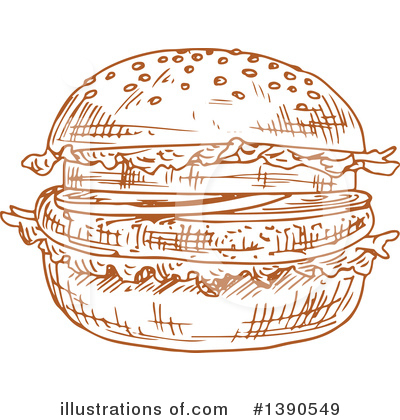 Royalty-Free (RF) Hamburger Clipart Illustration by Vector Tradition SM - Stock Sample #1390549