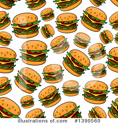 Royalty-Free (RF) Hamburger Clipart Illustration by Vector Tradition SM - Stock Sample #1390560