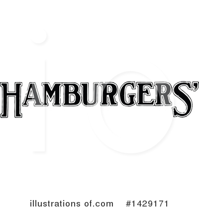 Royalty-Free (RF) Hamburger Clipart Illustration by Prawny Vintage - Stock Sample #1429171