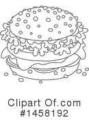 Hamburger Clipart #1458192 by Alex Bannykh