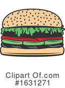 Hamburger Clipart #1631271 by Vector Tradition SM
