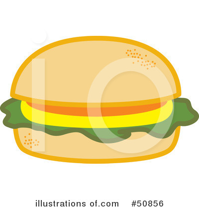 Royalty-Free (RF) Hamburger Clipart Illustration by Cherie Reve - Stock Sample #50856