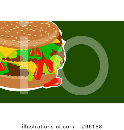 Royalty-Free (RF) Hamburger Clipart Illustration by Prawny - Stock Sample #66188