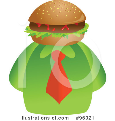 Royalty-Free (RF) Hamburger Clipart Illustration by Prawny - Stock Sample #96021