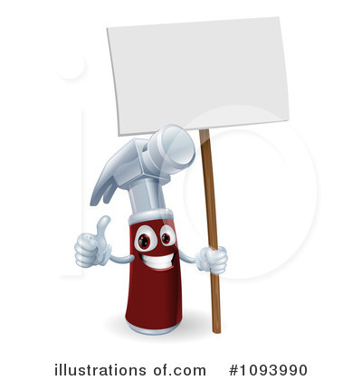 Royalty-Free (RF) Hammer Clipart Illustration by AtStockIllustration - Stock Sample #1093990