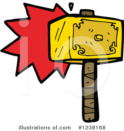 Royalty-Free (RF) Hammer Clipart Illustration by lineartestpilot - Stock Sample #1238168