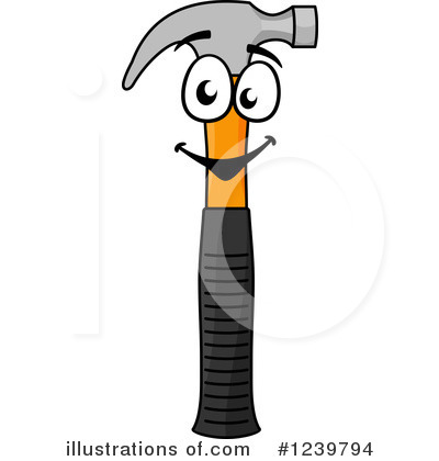 Royalty-Free (RF) Hammer Clipart Illustration by Vector Tradition SM - Stock Sample #1239794