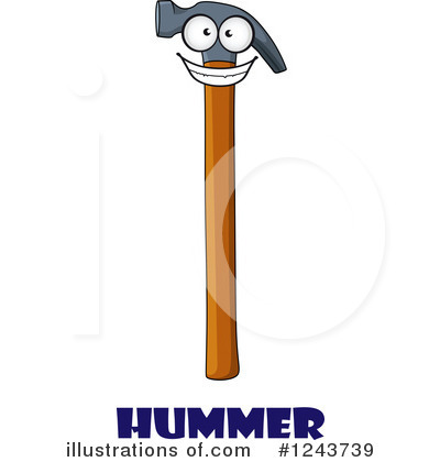 Royalty-Free (RF) Hammer Clipart Illustration by Vector Tradition SM - Stock Sample #1243739