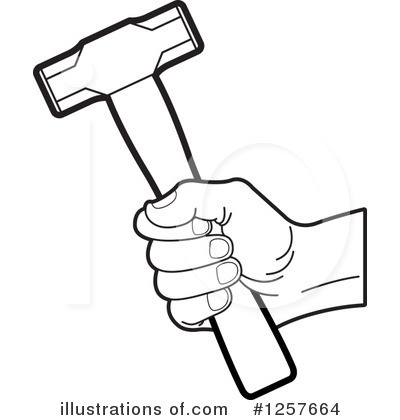 Hammer Clipart #1257664 by Lal Perera