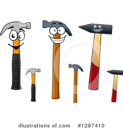 Royalty-Free (RF) Hammer Clipart Illustration by Vector Tradition SM - Stock Sample #1287410