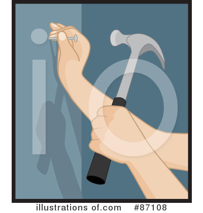 Royalty-Free (RF) Hammer Clipart Illustration by Rosie Piter - Stock Sample #87108