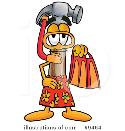 Royalty-Free (RF) Hammer Clipart Illustration by Mascot Junction - Stock Sample #9464