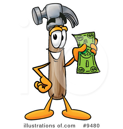 Royalty-Free (RF) Hammer Clipart Illustration by Mascot Junction - Stock Sample #9480