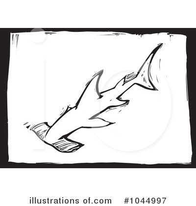 Royalty-Free (RF) Hammerhead Shark Clipart Illustration by xunantunich - Stock Sample #1044997