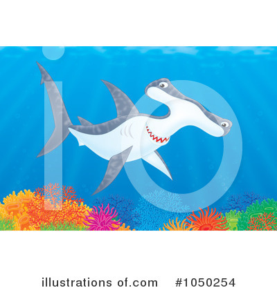 Hammerhead Shark Clipart #1050254 by Alex Bannykh