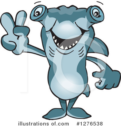 Hammerhead Shark Clipart #1276538 by Dennis Holmes Designs