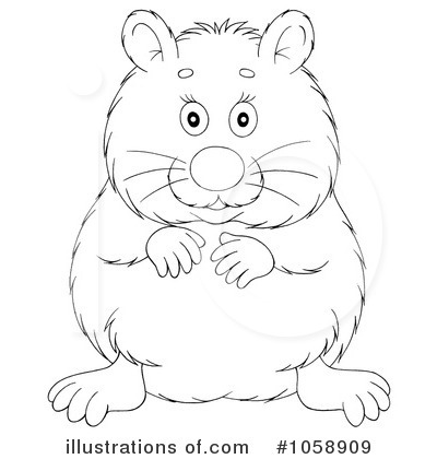 Royalty-Free (RF) Hamster Clipart Illustration by Alex Bannykh - Stock Sample #1058909