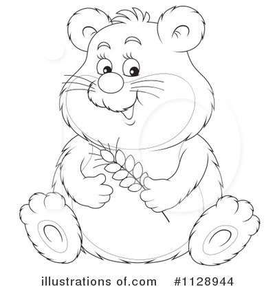 Royalty-Free (RF) Hamster Clipart Illustration by Alex Bannykh - Stock Sample #1128944