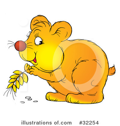 Royalty-Free (RF) Hamster Clipart Illustration by Alex Bannykh - Stock Sample #32254