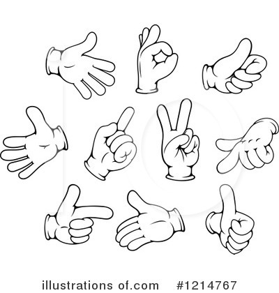 Hand Gesture Clipart #1214767 by Vector Tradition SM