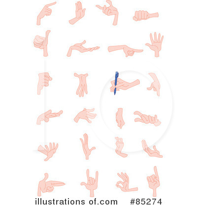 Royalty-Free (RF) Hand Clipart Illustration by yayayoyo - Stock Sample #85274