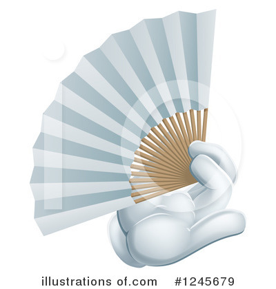 Hand Fan Clipart #1245679 by AtStockIllustration