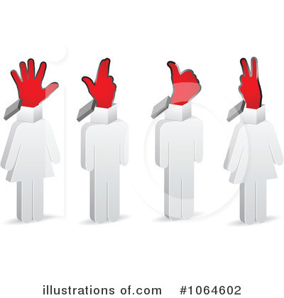 Royalty-Free (RF) Hand Gesture Clipart Illustration by Andrei Marincas - Stock Sample #1064602