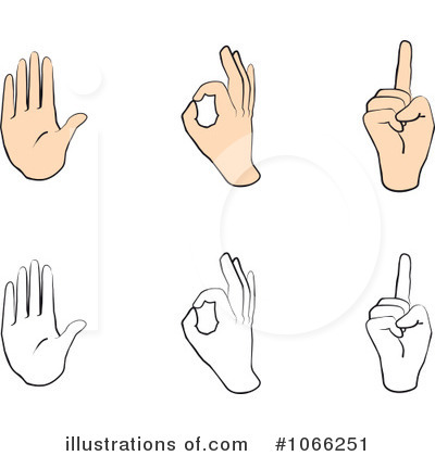 Royalty-Free (RF) Hand Gesture Clipart Illustration by Vector Tradition SM - Stock Sample #1066251