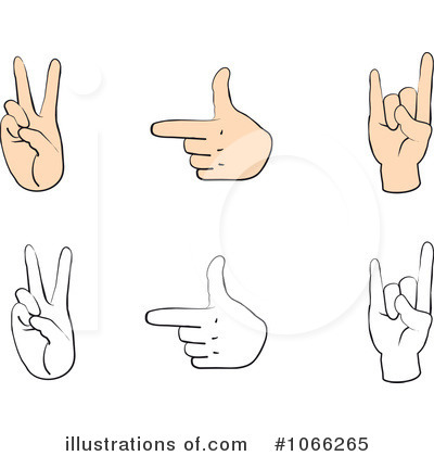 Royalty-Free (RF) Hand Gesture Clipart Illustration by Vector Tradition SM - Stock Sample #1066265
