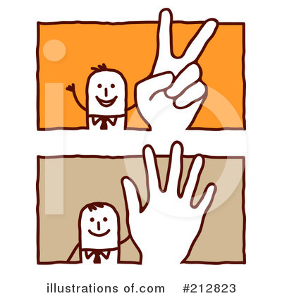 Royalty-Free (RF) Hand Gesture Clipart Illustration by NL shop - Stock Sample #212823