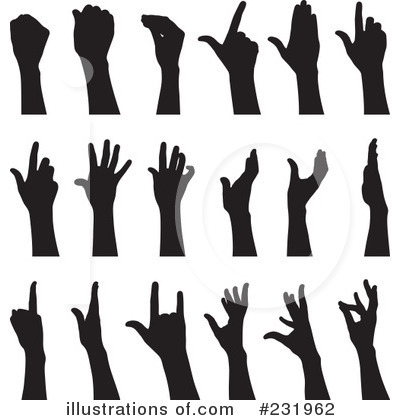 Royalty-Free (RF) Hand Gesture Clipart Illustration by Frisko - Stock Sample #231962